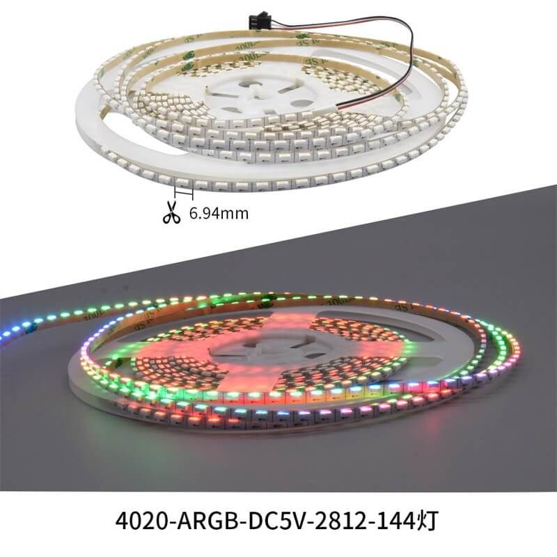 WS2812芯片4mm迷你側發光幻彩燈帶RGB4020燈珠DC5V - 6