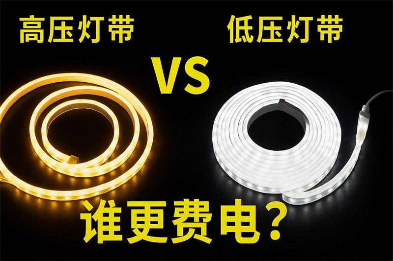 低壓燈帶和高壓燈帶哪個更費電？真相分析與省電建議