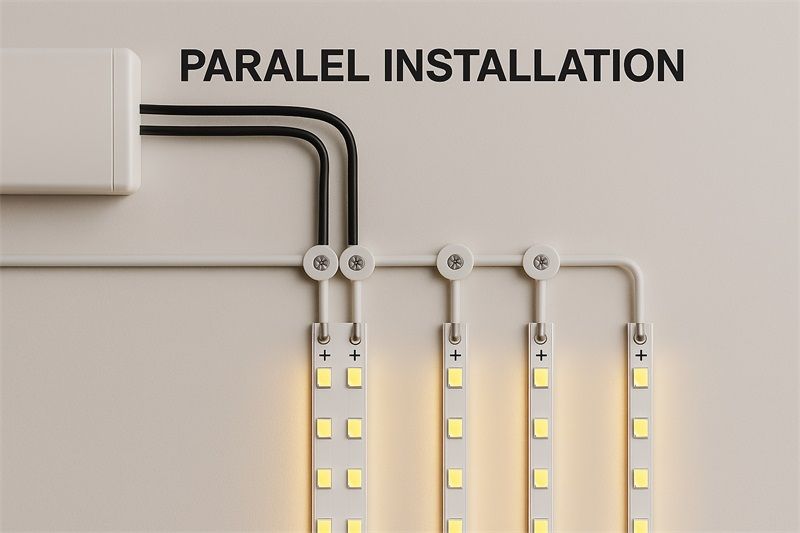 燈帶怎么并聯線路?專業布線方法與注意事項