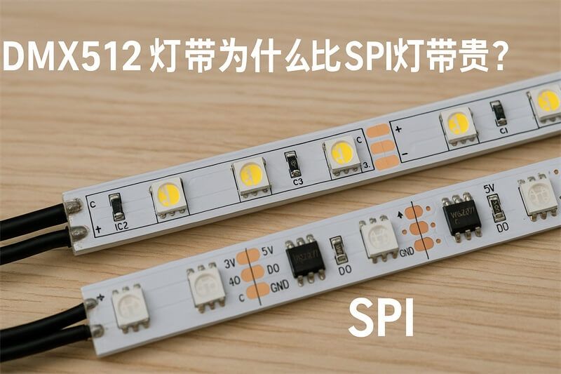 DMX512燈帶為什么比SPI燈帶貴?工程用戶必須搞清楚的原因