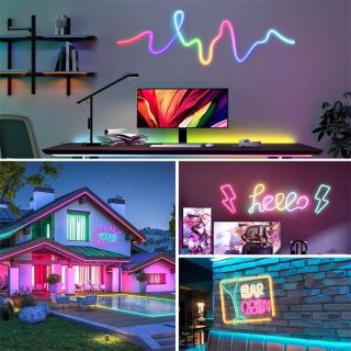 RGB360度全方位發光LED霓虹燈管｜柔性可彎曲，高亮節能，支持工程定制 - 4